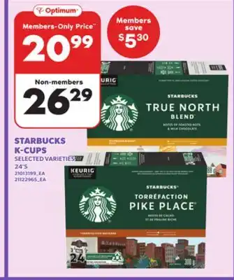 Loblaws STARBUCKS K-CUPS, 24'S offer