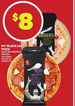 Loblaws PC BLACK LABEL PIZZA 370-420G offer