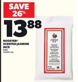 Loblaws ROOSTER SCENTED JASMINE RICE, 8 KG offer