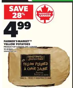 Loblaws FARMER'S MARKET YELLOW POTATOES, 10 LB BAG offer