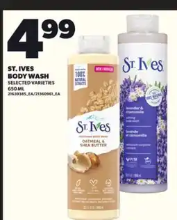 Loblaws ST. IVES BODY WASH, 650ML offer