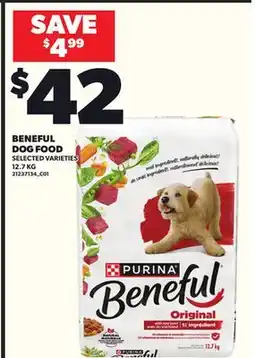 Loblaws BENEFUL DOG FOOD, 12.7KG offer