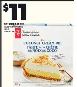 Loblaws PC CREAM PIE, 730G offer