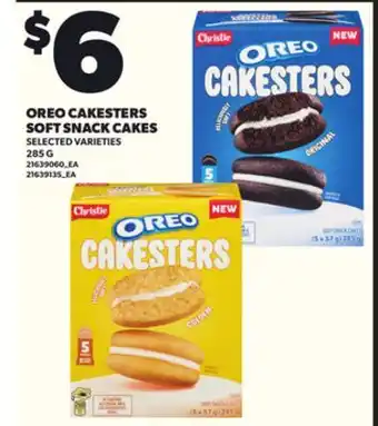 Loblaws OREO CAKESTERS SOFT SNACK CAKES, 285G offer