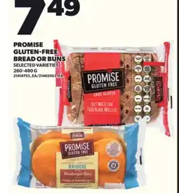 Loblaws PROMISE GLUTEN-FREE BREAD OR BUNS, 260-480G offer