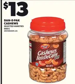 Loblaws DAN-D PAK CASHEWS, 908G offer