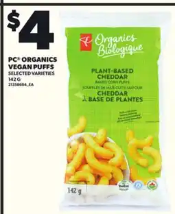 Loblaws PC ORGANICS VEGAN PUFFS, 142G offer