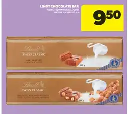 Real Canadian Superstore LINDT CHOCOLATE BAR, 300 G offer