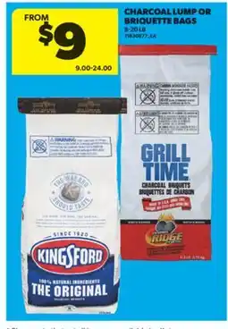 Real Canadian Superstore CHARCOAL LUMP OR BRIQUETTE BAGS, 8-20 LB offer
