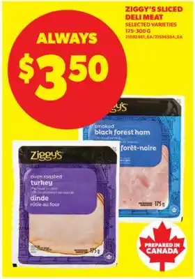Real Canadian Superstore ZIGGY'S SLICED DELI MEAT, 175-300 G offer