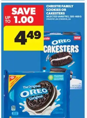 Real Canadian Superstore CHRISTIE FAMILY COOKIES OR CAKESTERS, 285-488 G offer