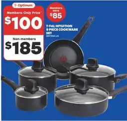 Real Canadian Superstore T-FAL INTUITION 9 PIECE COOKWARE SET offer