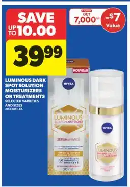 Real Canadian Superstore LUMINOUS DARK SPOT SOLUTION MOISTURIZERS OR TREATMENTS offer