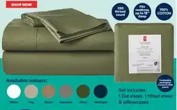 Real Canadian Superstore PC 350 THREAD COUNT SHEET SETS offer