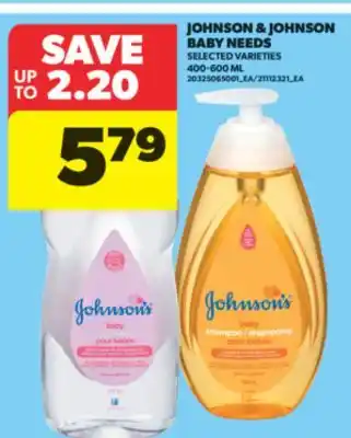 Real Canadian Superstore JOHNSON & JOHNSON BABY NEEDS, 400-600 ML offer