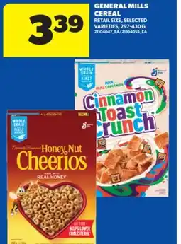 Real Canadian Superstore GENERAL MILLS CEREAL, 297-430 G offer