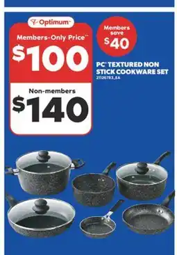 Real Canadian Superstore PC TEXTURED NON STICK COOKWARE SET offer