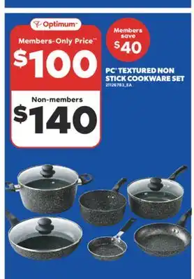 Real Canadian Superstore PC TEXTURED NON STICK COOKWARE SET offer