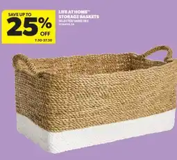 Real Canadian Superstore LIFE AT HOME STORAGE BASKETS offer