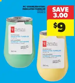 Real Canadian Superstore PC STAINLESS STEEL INSULATED TUMBLER offer