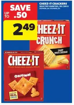 Real Canadian Superstore CHEEZ-IT CRACKERS, 191/200 G offer