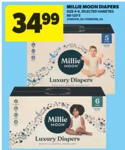 Real Canadian Superstore MILLIE MOON DIAPERS, 88-120' S offer