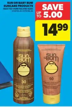 Real Canadian Superstore SUN OR BABY BUM SUNCARE PRODUCTS offer