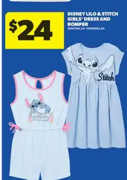 Real Canadian Superstore DISNEY LILO & STITCH GIRLS' DRESS AND ROMPER offer
