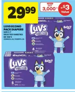 Real Canadian Superstore LUVS ECONO PACK DIAPERS, 88-168'S offer