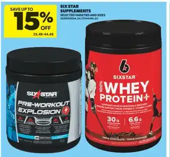 Real Canadian Superstore SIX STAR SUPPLEMENTS offer