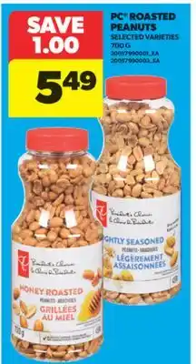 Real Canadian Superstore PC ROASTED PEANUTS, 700 G offer