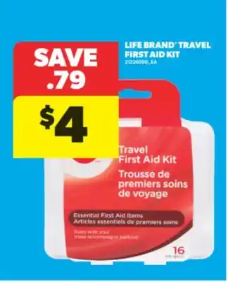 Real Canadian Superstore LIFE BRAND TRAVEL FIRST AID KIT offer