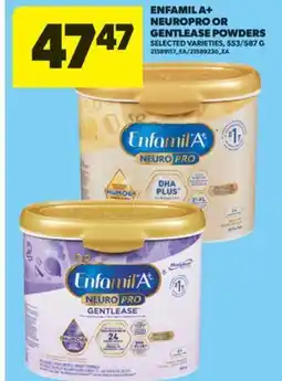 Real Canadian Superstore ENFAMIL A+ NEUROPRO OR GENTLEASE POWDERS, 553/587 G offer