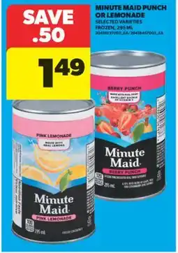 Real Canadian Superstore MINUTE MAID PUNCH OR LEMONADE offer