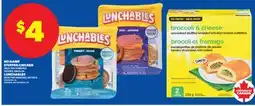Real Canadian Superstore NO NAME STUFFED CHICKEN SELECTED VARIETIES FROZEN, 284 G OR LUNCHABLES, 89-135 G offer