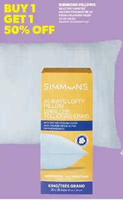 Real Canadian Superstore SIMMONS PILLOWS offer