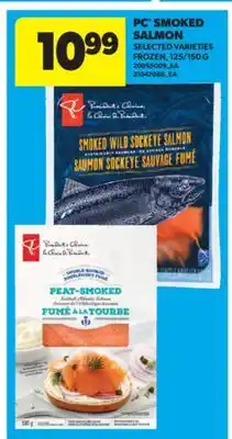 Real Canadian Superstore PC SMOKED SALMON, 125/150 G offer