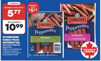 Real Canadian Superstore SCHNEIDERS FAMILY PACK PEPPERETTES, 250-375 G offer