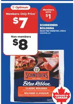 Real Canadian Superstore SCHNEIDERS BOLOGNA, 500 G offer