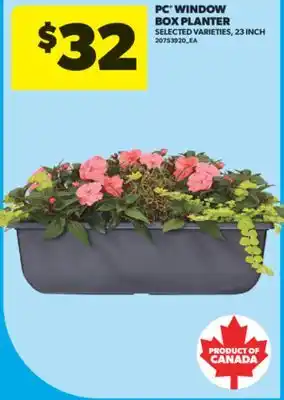 Real Canadian Superstore PC WINDOW BOX PLANTER, 23 INCH offer