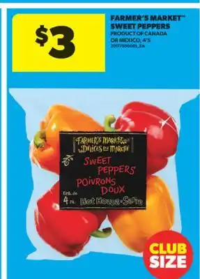 Real Canadian Superstore FARMER'S MARKET SWEET PEPPERS, 4' S offer