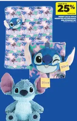Real Canadian Superstore DISNEY LILO & STITCH WEIGHTED PILLOW BUDDY AND NOGGINZ SET offer