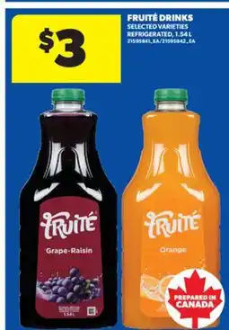 Real Canadian Superstore FRUITÉ DRINKS, 1.54 L offer