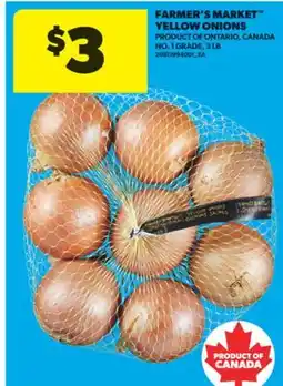 Real Canadian Superstore FARMER'S MARKET YELLOW ONIONS, 3 LB offer