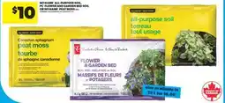Real Canadian Superstore NO NAME ALL-PURPOSE SOIL, PC FLOWER AND GARDEN BED SOIL OR NO NAME PEAT MOSS, 50 L offer