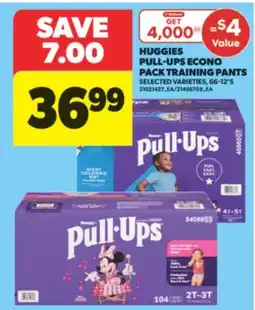 Real Canadian Superstore HUGGIES PULL-UPS ECONO PACK TRAINING PANTS, 66-12' S offer