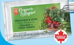 Real Canadian Superstore PC ORGANICS VEGETABLE & HERB MIX, 25 L offer