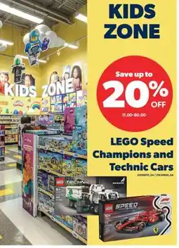 Real Canadian Superstore LEGO SPEED CHAMPIONS AND TECHNIC CARS offer