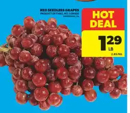 Real Canadian Superstore RED SEEDLESS GRAPES offer