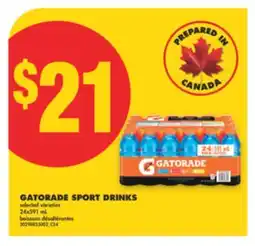 No Frills GATORADE SPORT DRINKS, 24x591 mL offer